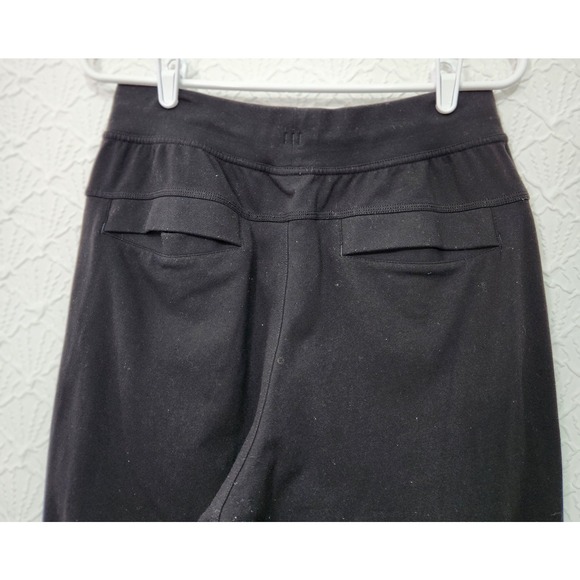 Lululemon Pants Straight Leg Athletic Lounge Reflective Stretch Black A60416 - Picture 4 of 8